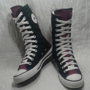 CONVERSE xhi top mint condition black and purple